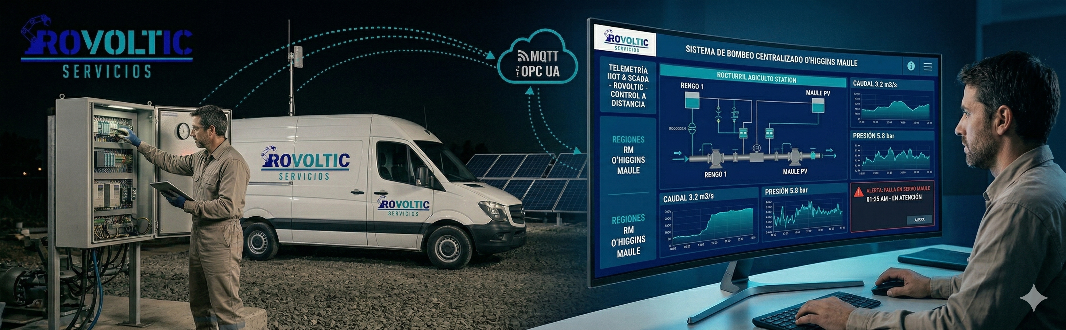 Sistemas SCADA, Telemetría e IIoT Industrial en Chile